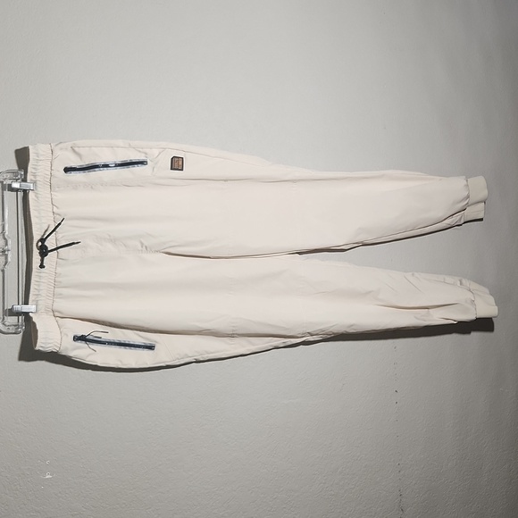 SP Essentials Jogger Pants Mens Size XXL Windbreaker Cream white - Picture 1 of 13